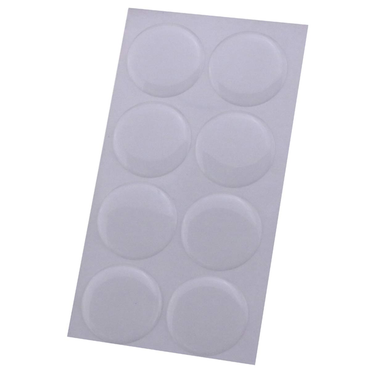 Plastic Dome Clear - 100 SZTUK Nowe Przezroczyste Naklejki z