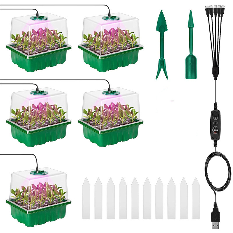 Humidity Dome Kit - Taca do rozsady z lampami do