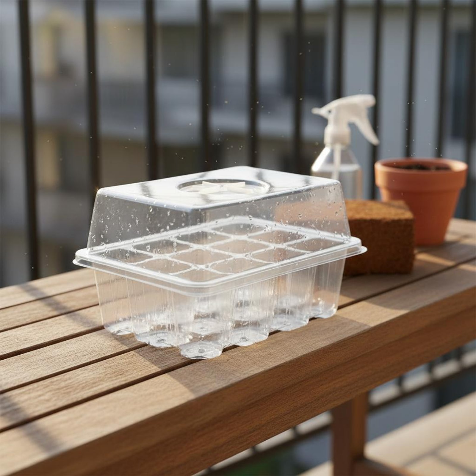 Humidity Dome Kit - Taca do kiełkowania z 12 przegródkami