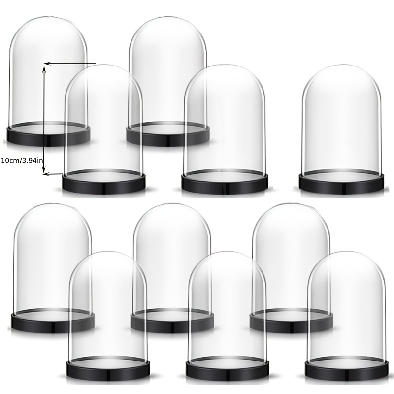Plastic Dome Clear - Przezroczyste plastikowe bombki choinkowe w słoiku,
