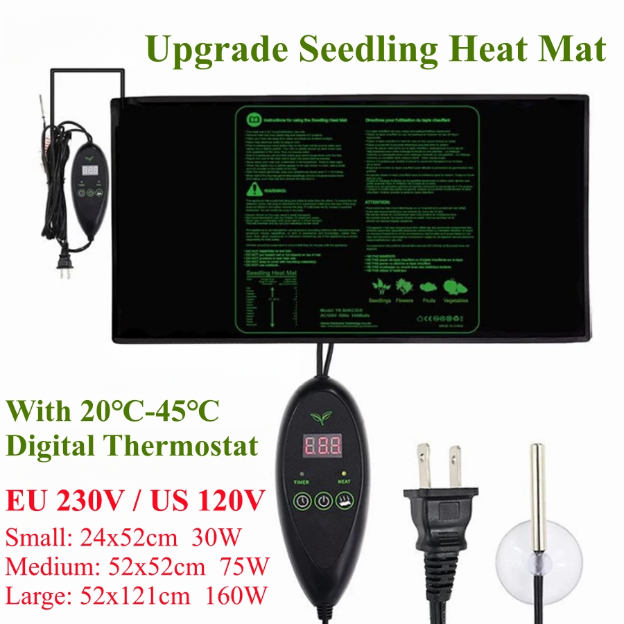 Heat Mat Seedling - 3-rozmiarowa ulepszona mata grzewcza do sadzonek