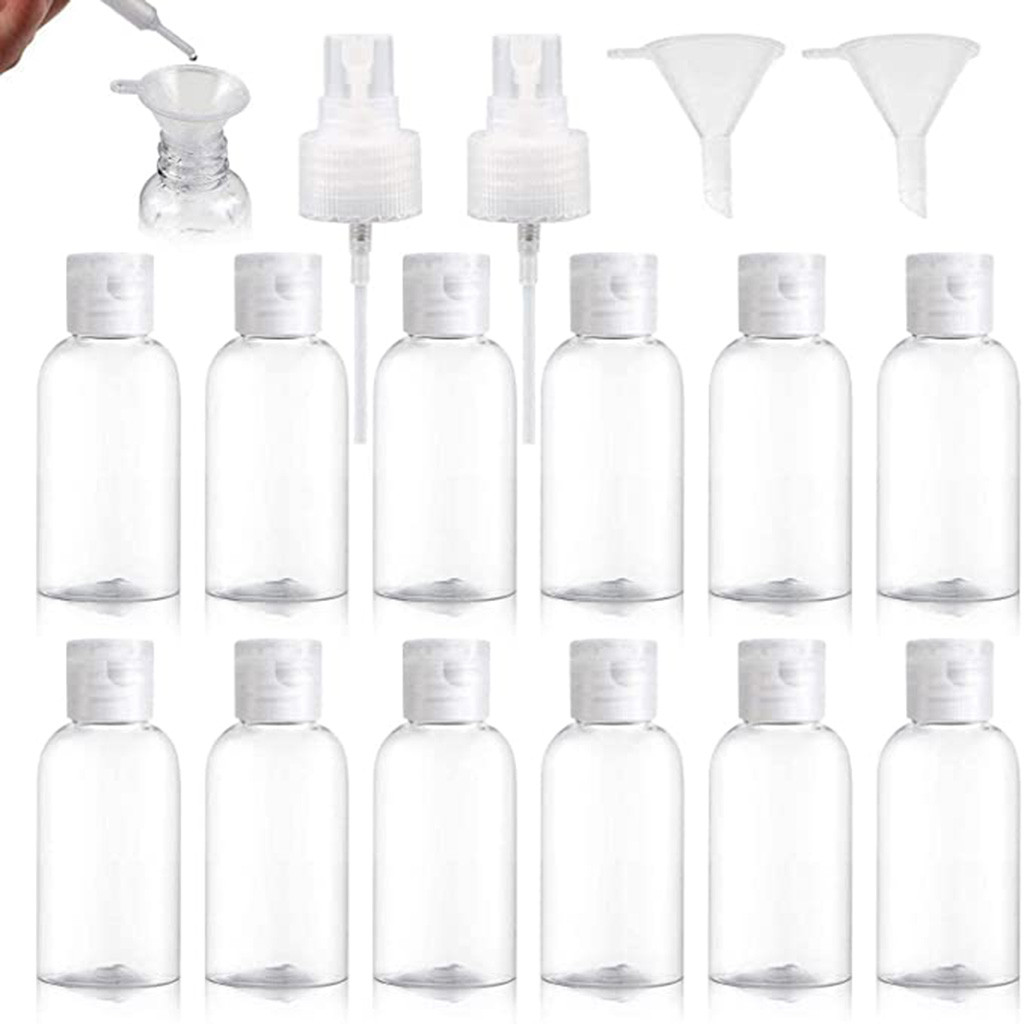 Misting Bottle Fine - Zestaw Przezroczystych Plastikowych Pustych Butelek z