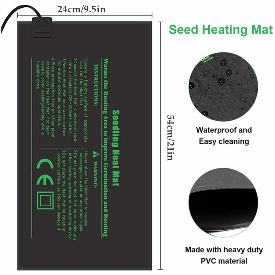 4 rozmiary 220V wtyczka EU sad – Heat Mat Seedling recenzja i cena