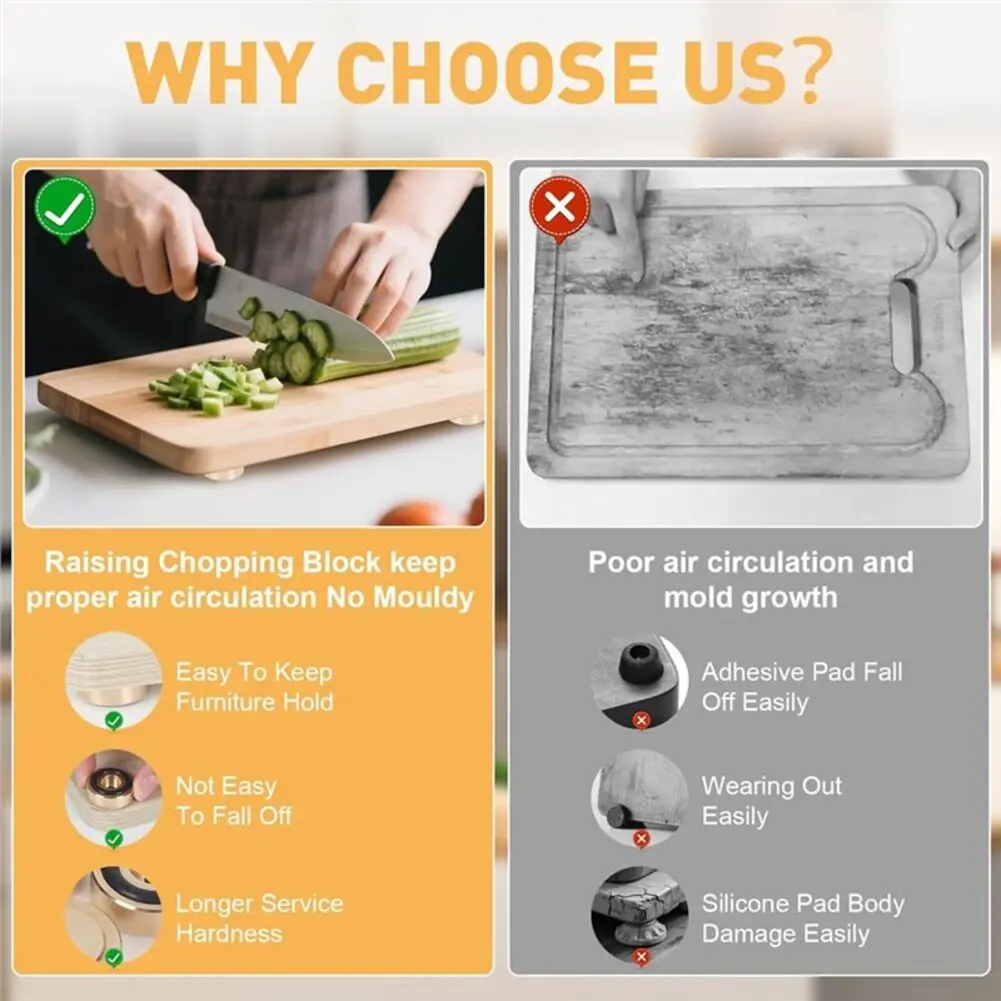 8 mosiężnych nóżek do desek do – Cutting Board Foam recenzja i cena