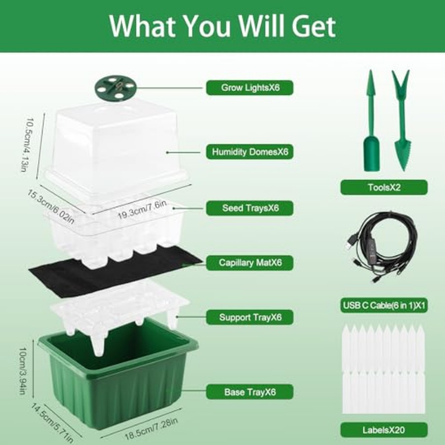 Taca do rozsady z oświetleniem – Humidity Dome Kit recenzja i cena