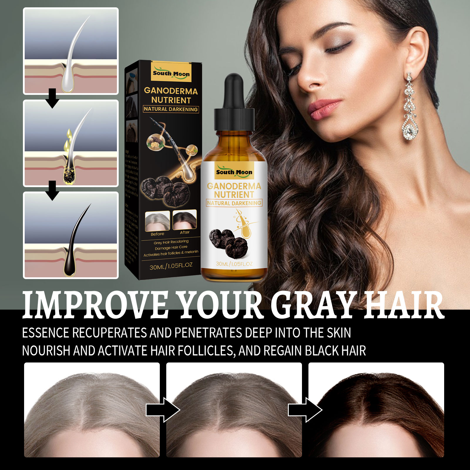 Płyn do włosów Black Ganoderma – Root Stimulator Liquid recenzja i cena