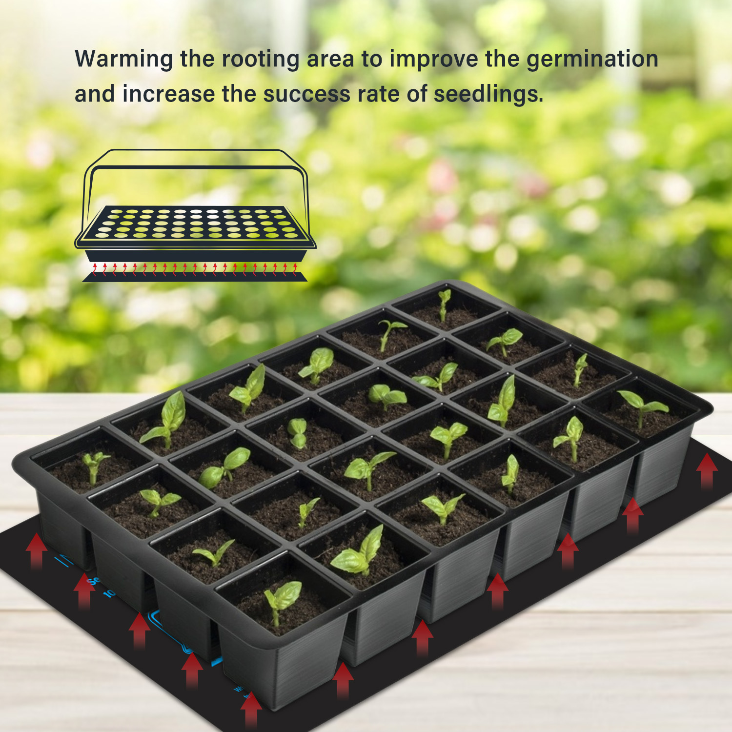 20.75x10CM ue/US/UK/AU wtyczka – Heat Mat Seedling recenzja i cena